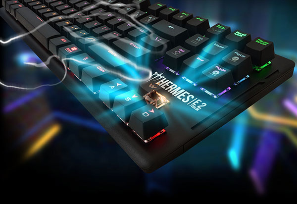 Gamdias Hermes E2 Mechanical Gaming Keyboard in action