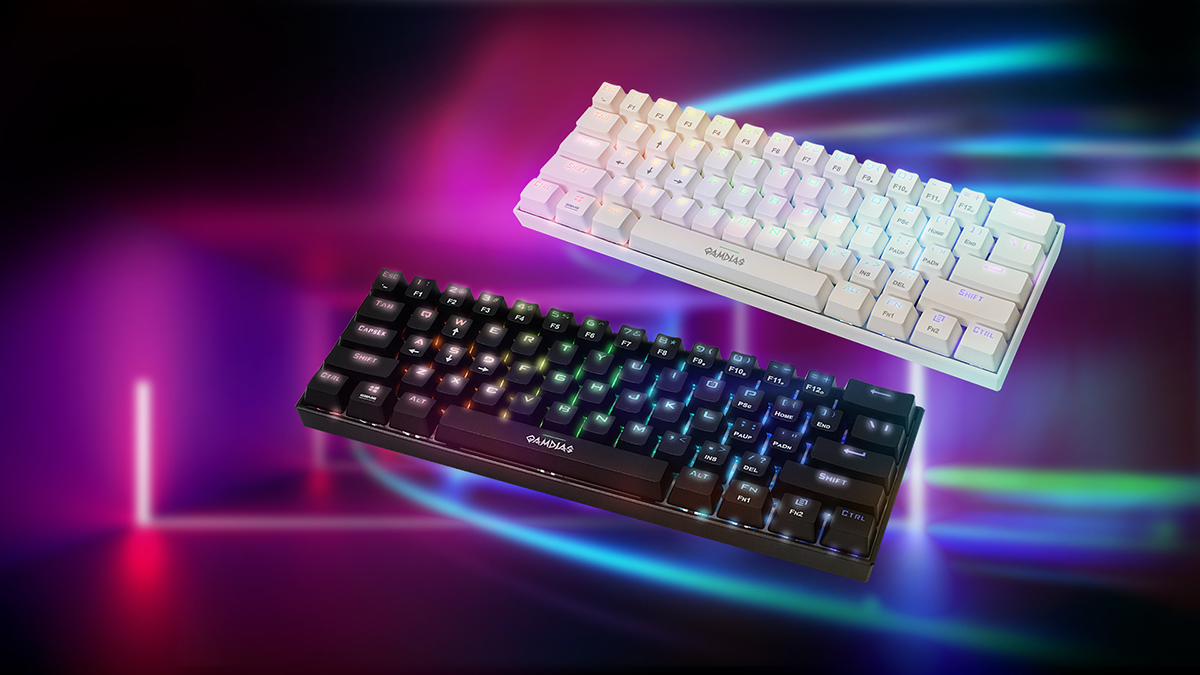 Gamdias Hermes E3 RGB Mechanical Gaming Keyboard Compact Design - Desktop