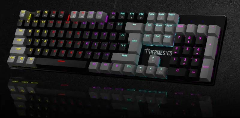 Graphite Grey Gaming Keyboard - Mobile View
