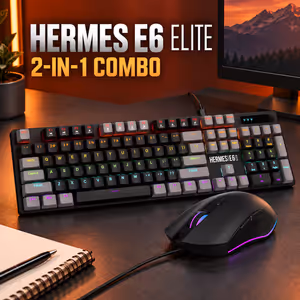 Gamdias Hermes E6 ELITE Gaming Combo — Mechanical RGB, 3600 DPI - image 2
