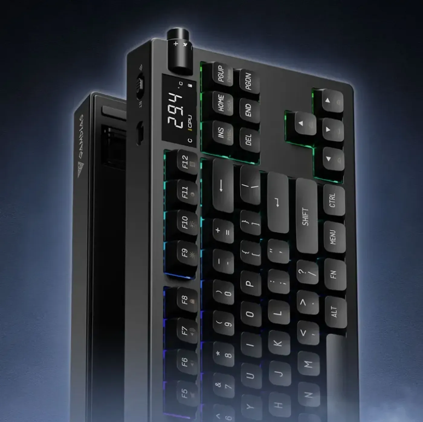 Gamdias Hermes M7 Hybrid mechanical keyboard featuring PBT keycaps and hybrid connectivity
