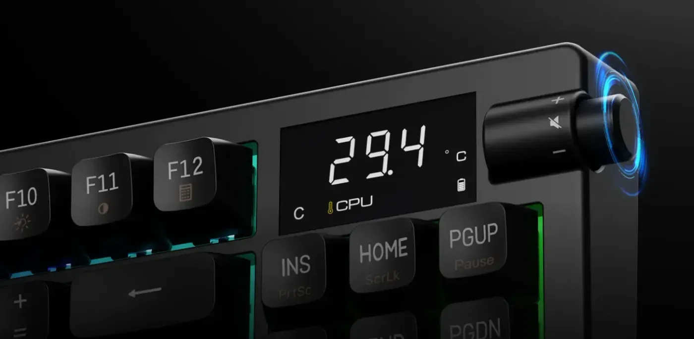 Gamdias Hermes M7 Hybrid volume knob and dynamic RGB lighting display