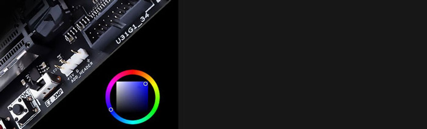 Gamdias KRATOS E1-600 RGB power supply showing its addressable lighting effects