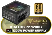 Gamdias KRATOS P2 1200G RGB 1200W Modular Power Supply - Efficiency & Style - image 1