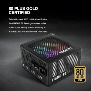Gamdias KRATOS P2 1200G RGB 1200W Modular Power Supply - Efficiency & Style - image 10