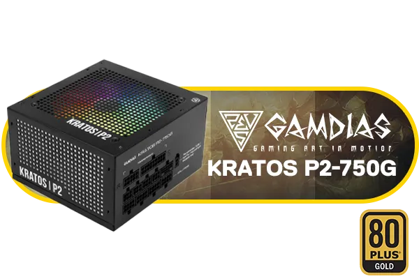 Gamdias KRATOS P2 750G RGB 750W Modular Power Supply