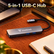 GAMDIAS M1-500 5-in-1 USB-C Hub — 4K HDMI & PD - image 3