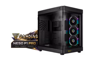 GAMDIAS NESO P1 PRO Full Tower Case - Black | E-ATX - image 1
