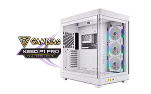 GAMDIAS NESO P1 PRO WW Full Tower Case - White | E-ATX - image 1