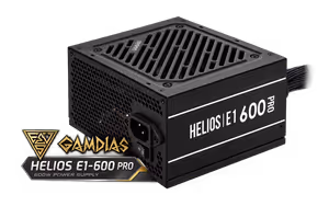 GAMDIAS HELIOS E1-600 PRO 600W 80 Plus Power Supply - image 1