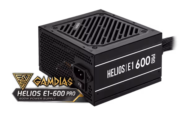 GAMDIAS HELIOS E1-600 PRO 600W 80 Plus Power Supply - image 1 GAMDIAS HELIOS E1-600 PRO 600W 80 Plus Power Supply - image 1