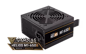 GAMDIAS HELIOS M1-650B 650W 80 Plus Bronze PSU - image 1