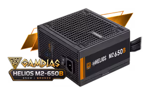 GAMDIAS HELIOS M2-650B 650W Bronze ATX 3.1 Power Supply - image 1