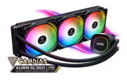 GAMDIAS AURA GL360 LITE 360mm ARGB Liquid Cooler - Black - image 1