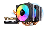 GAMDIAS BOREAS M1-620 Dual Tower CPU Air Cooler - Black - image 1