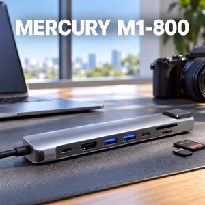 GAMDIAS MERCURY M1-800 8-in-1 USB-C Hub — 4K HDMI, Ethernet - image 5