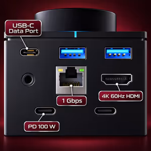 GAMDIAS MERCURY P1-1500 15-in-1 USB-C Hub — 4K HDMI, RJ45 - image 4