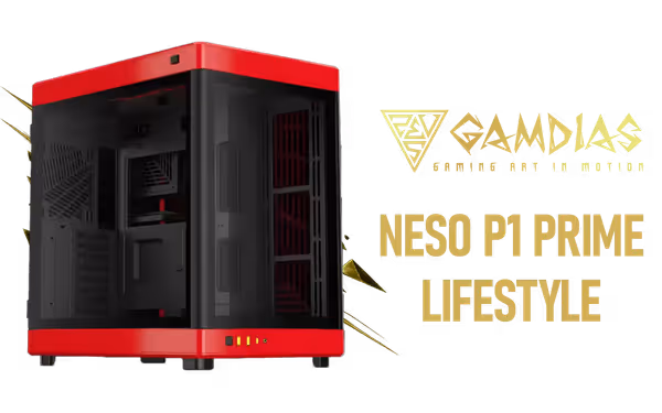 Gamdias NESO-P1-BR E-ATX Gaming Case – Panoramic Display - image 1 Gamdias NESO-P1-BR E-ATX Gaming Case – Panoramic Display - image 1