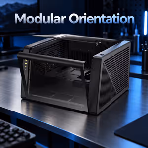 Gamdias NESO-P1-B E-ATX Gaming Case — Panoramic Display - image 2