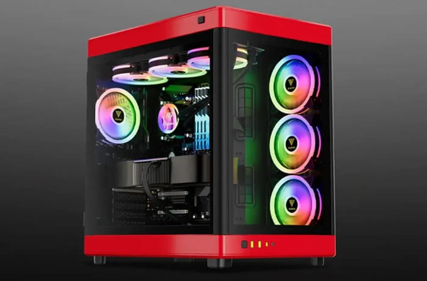 Gamdias Neso P1 Gaming Case - Open Dual-Chamber Design