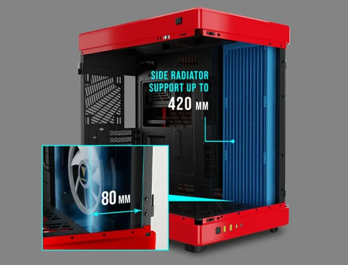Gamdias Neso P1 Gaming Case - Extensive Cooling Options