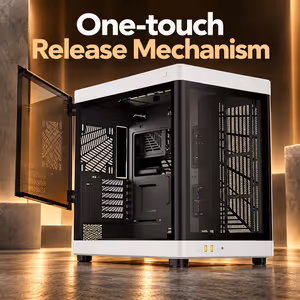 GAMDIAS NESO P1 BW E-ATX Gaming Case – Panoramic Airflow - image 4