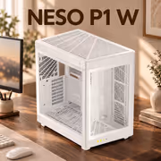 Gamdias NESO-P1-WW E-ATX Gaming Case – White, Modular - image 2
