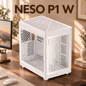 Gamdias NESO-P1-WW E-ATX Gaming Case – White, Modular - image 2
