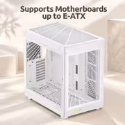 Gamdias NESO-P1-WW E-ATX Gaming Case – White, Modular - image 6