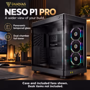 GAMDIAS NESO P1 PRO Full Tower Case - Black | E-ATX - image 12