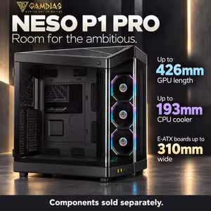 GAMDIAS NESO P1 PRO Full Tower Case - Black | E-ATX - image 15