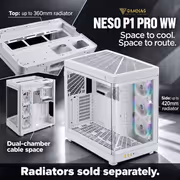 GAMDIAS NESO P1 PRO WW Full Tower Case - White | E-ATX - image 16