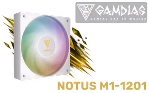 gamdias-notus-m1-1201-argb-white-fan - Image 1