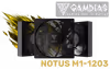 Gamdias NOTUS-M1-1203 Case Fan 3-Pack, Black - image 1