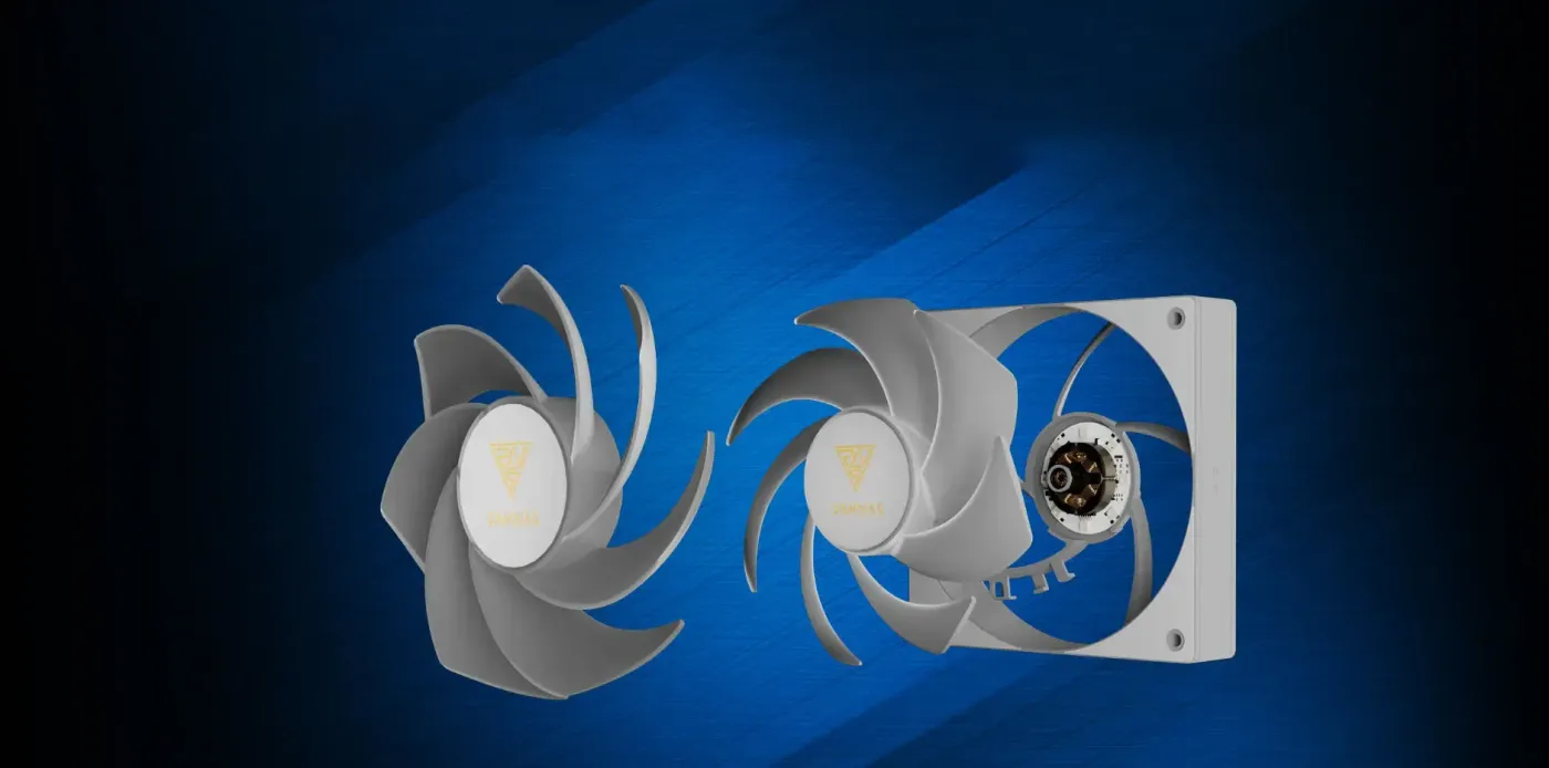 Gamdias NOTUS M1 White ARGB Fan - Flexible Blade Options