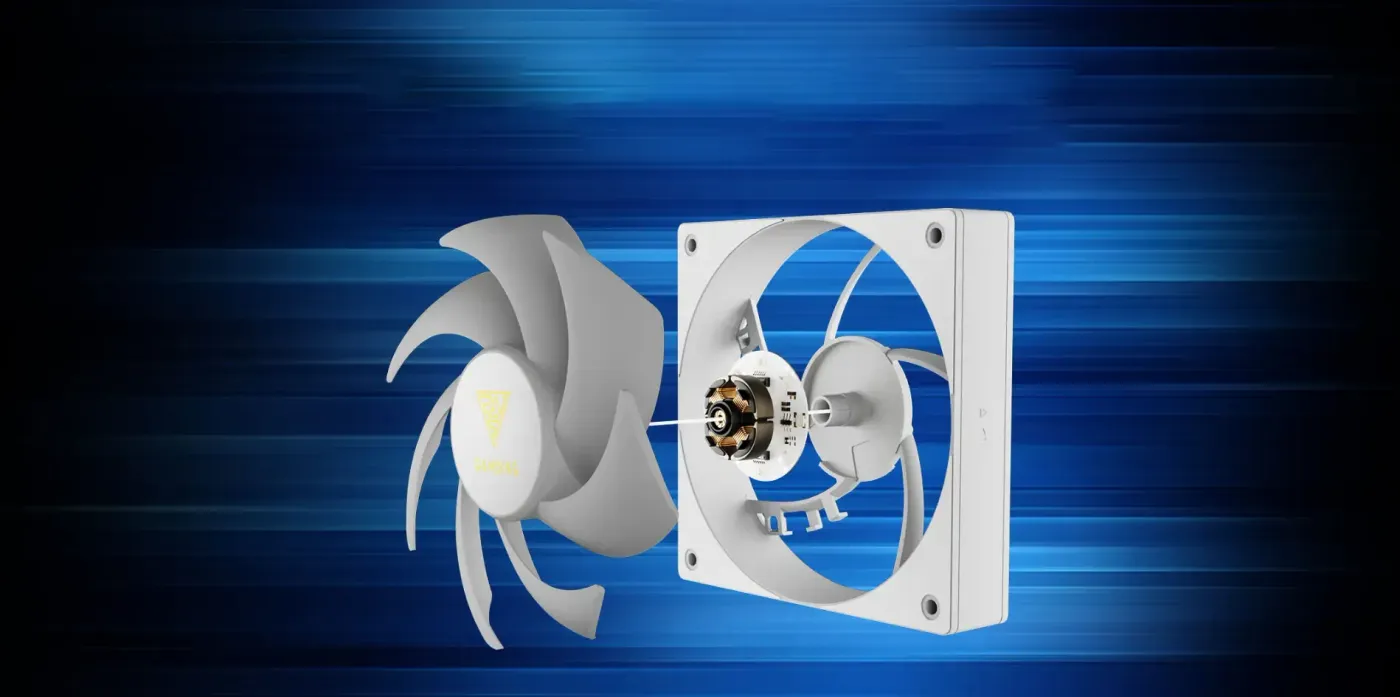 Gamdias NOTUS M1 White ARGB Fan - Low Noise Operation