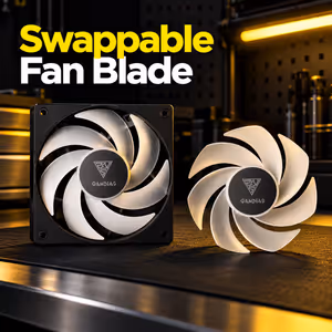 Gamdias NOTUS M1-1201 ARGB 30mm Case Fan — Cableless Daisy-Chain - image 2
