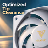 Gamdias NOTUS M1-1201 ARGB 30mm White Case Fan - image 2