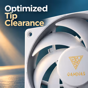 Gamdias NOTUS M1-1201 ARGB 30mm White Case Fan - image 2