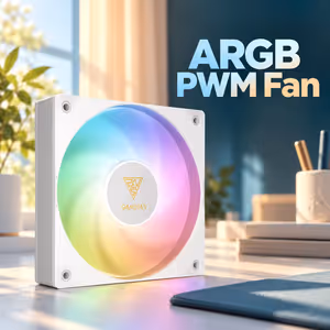 Gamdias NOTUS M1-1201 ARGB 30mm White Case Fan - image 3