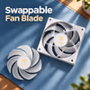 Gamdias NOTUS M1-1201 ARGB 30mm White Case Fan - image 5
