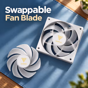 Gamdias NOTUS M1-1201 ARGB 30mm White Case Fan - image 5