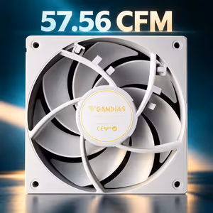 Gamdias NOTUS M1-1201 ARGB 30mm White Case Fan - image 6