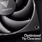 Gamdias NOTUS M1-1201 30mm Slim Case Fan - Cableless Daisy Chain - image 3