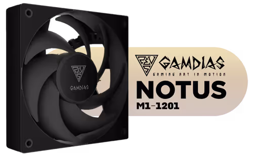 gamdias-notus-m1-1201-slim-case-fan - Image 1