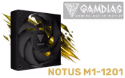 Gamdias NOTUS M1-1201 30mm Slim Case Fan - Cableless Daisy Chain - image 1
