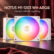 GAMDIAS NOTUS M1-1203 120mm ARGB PWM Fans - 3-Pack - image 2