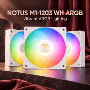 GAMDIAS NOTUS M1-1203 120mm ARGB PWM Fans - 3-Pack - image 2