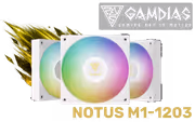 GAMDIAS NOTUS M1-1203 120mm ARGB PWM Fans - 3-Pack - image 1