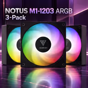 Gamdias NOTUS M1-1203 ARGB 3-Pack Case Fans — Cableless Daisy Chain - image 3